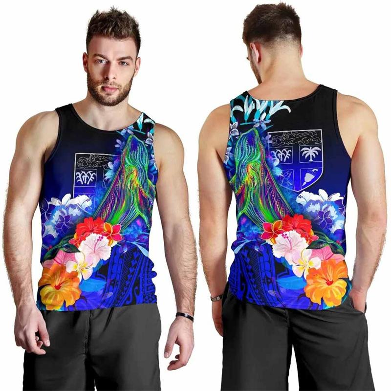 Fashion Summer 3D Flying Fijians Printing Tank Top Fiji Emblem Fijian Pride Graphic Gym Tank Top Men Cool Harajuku Vest Clothing