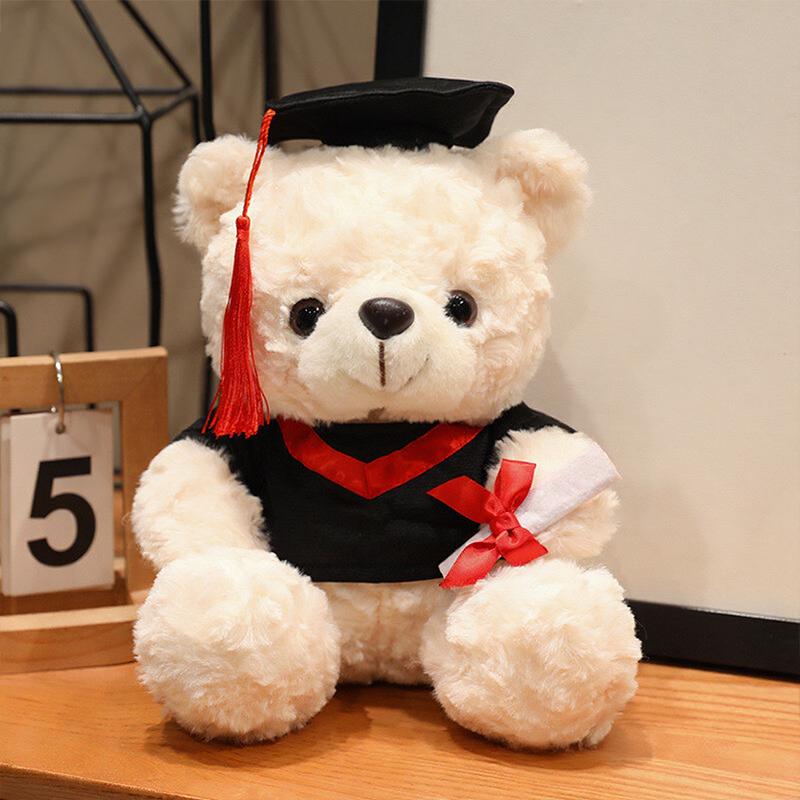 

16/25cm Cute Graduate Rose Teddy Bear Plush Toy Stuffed Bear Kawaii Toys Funny Graduation Valentine s Day Gift Home Decoration 16cm светло-зеленый