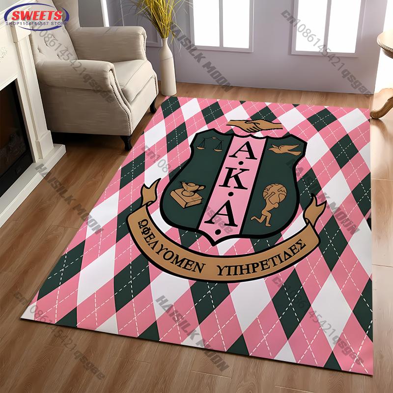 Multi-Size AKA Theme Printed Carpet Living Room Bedroom Sofa Large Area Decor Rug, Non-Slip Comfort Gift for Family and Friends