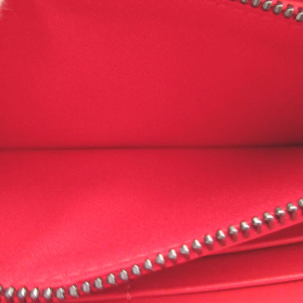 Used AUTHENTIC Christian Louboutin 3175230 Studs Panettone Long Wallet Leather