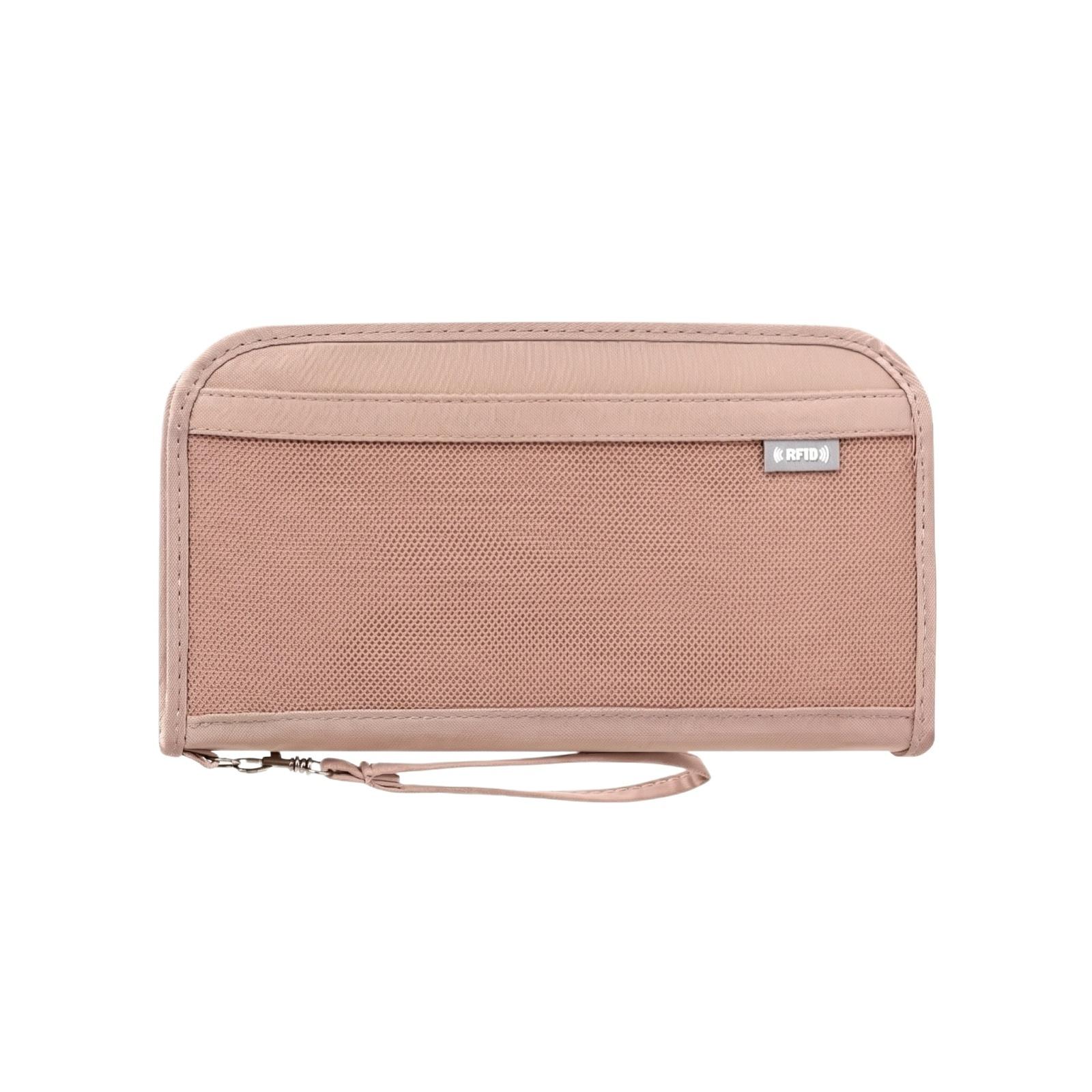 

Travel Passport Holder Wallet RFID Blocking Document Organizer Zippered Security Case Wrist Strap for Cards Cash and Important Papers one size