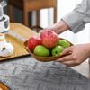 7Pcs/Set Durable Imitation Wood Grain Snack Plates Plastic Small Simple Tea Art Dish with Storage Box 14cm Square Tray