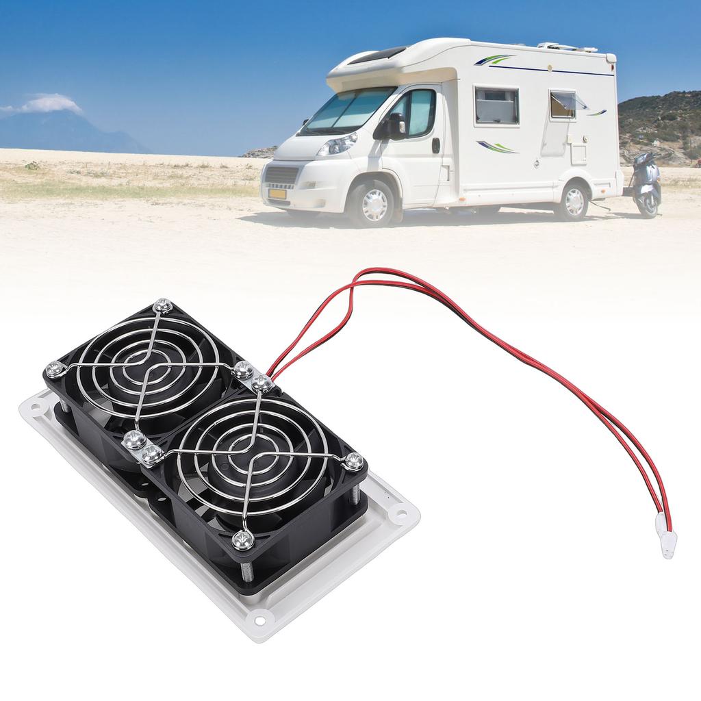 Ventola da Parete per Camper 12V Ventilatore con Viti di Montaggio Ventola di Scarico in Plastica per Camper Veicolo da Campeggio Barca Yacht Marino