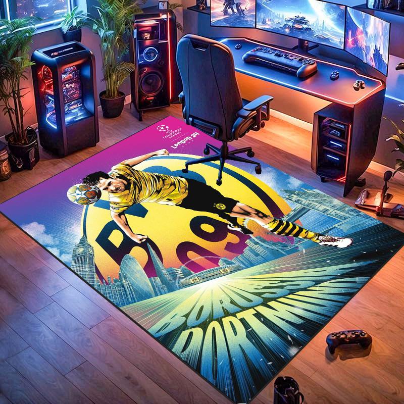 Borussia Dortmund BVB Football Player Rug Non Slip Floor Carpet Living Room Game Room Home Decor