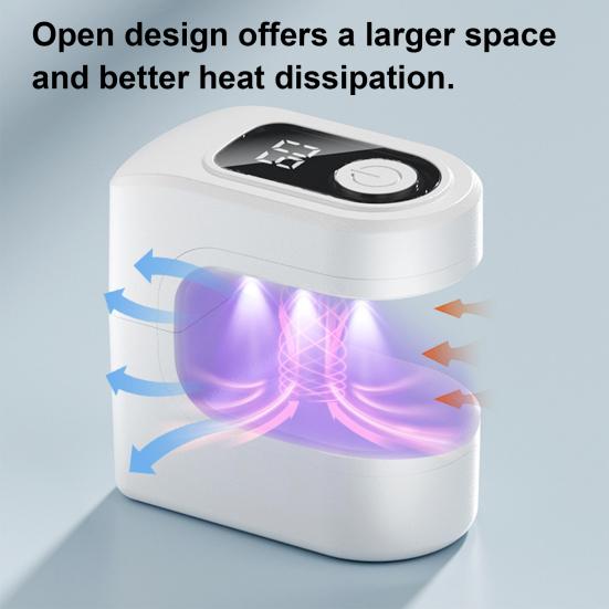 Mini UV Neglelakk Lampe Manikyr Lampe Bærbar Lilla Lys Neglelakk Lampe for Gel Lakk Nail Art Rask Herdeenhet for Manikyr