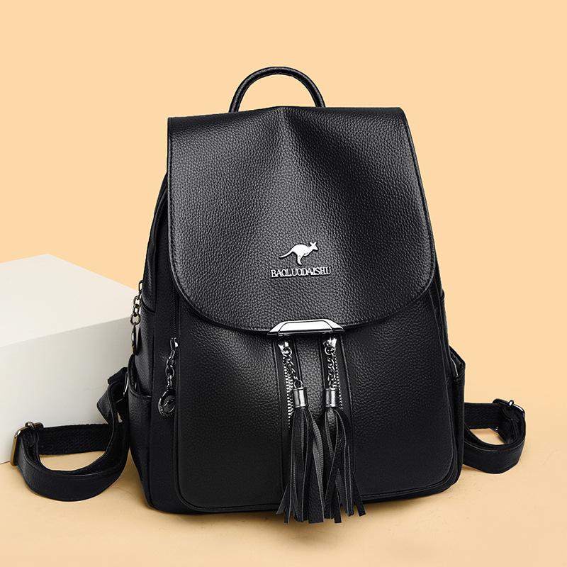 Dual-shoulder Bag - Stylish, Large-capacity Travel Backpack, Casual and Versatile Fringed Backpack