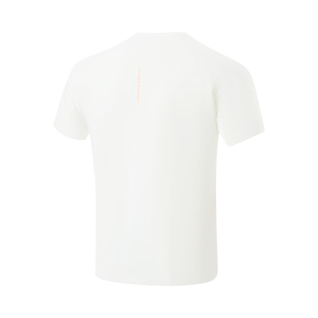 Li-Ning Ice Feel Moisture Wicking Short Sleeve T-Shirt Men Tops Off-White ATSU515-2