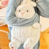 Big Lazy Rabbit Plush Dolls Soft Cute White Bunny Animal Toy Baby Sleep Pillows Kawaii Cushion Decor for Kids Girl Birthday Gift
