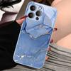Luxury Tempered Glass For iPhone 16e Case iPhone16 Plus Hard PC Glass Phone Cover For iPhone 14 15 11 Pro Max 12 13 Mini Bumper
