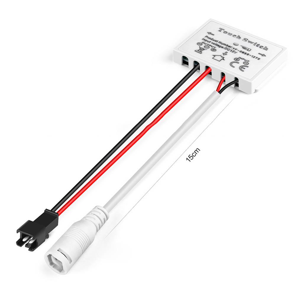 LED Mirror Light Touch Sensor Switch DC 12V 5A 60W Single Button Control Device