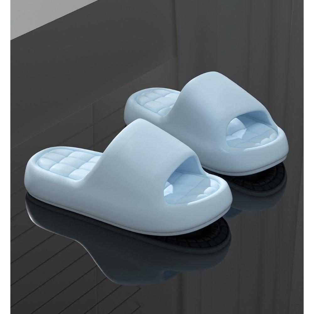 Women's EVA Thick Sole Slippers, Summer Anti-slip Bathroom Slides, Breathable Odor Proof Indoor Outdoor Shoes