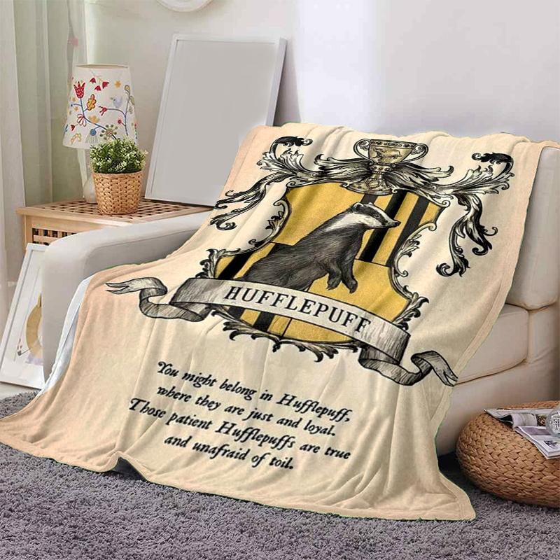 

Hufflepuff Crest Poster - Hogwarts House DecorPrint Blanket, Soft Blanket For Sofa Office Bed And Travelling Daughter Birthday Gift esj243 130cm×150cm（50in×60in）