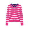 Polo Sweater Little Pony Embroidered Striped Single-Breasted Long Sleeve Kids Sweater Pink 313956833-002