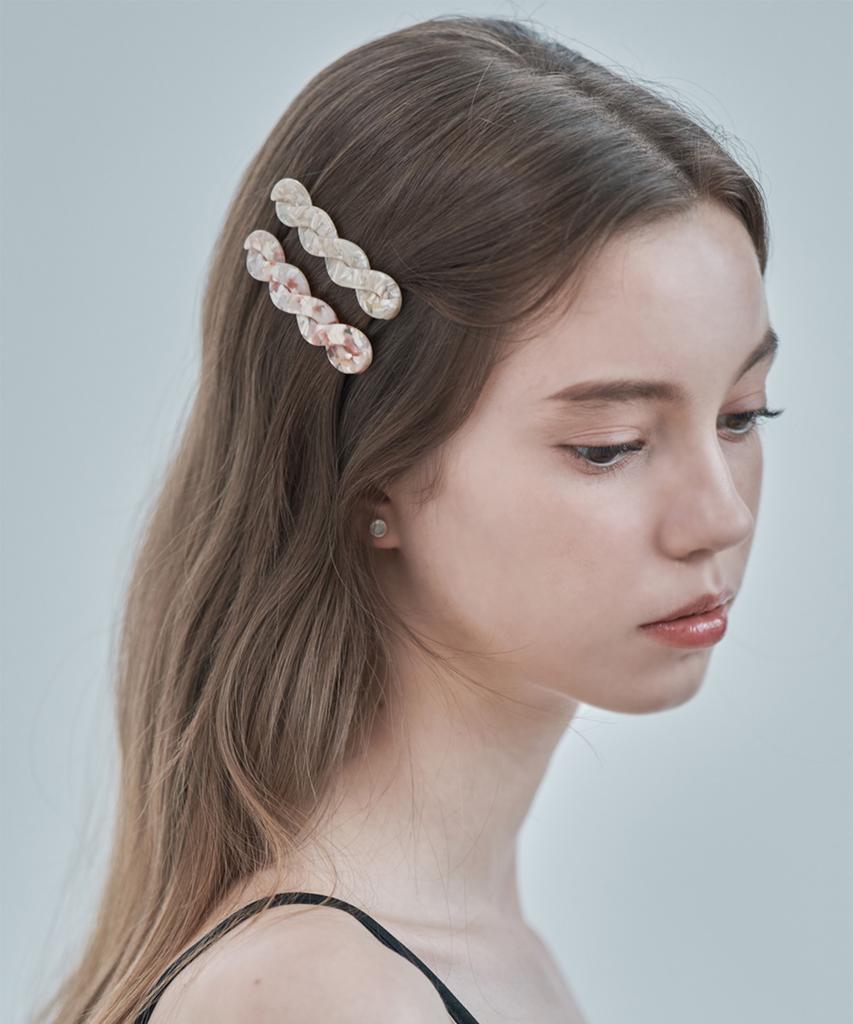 Ellejewelry Twist Marble Hairpin Elhp024