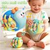 Non-Toxic Cute Hand-Held Snail Baby Rattle Early Education Puzzle Toy Plastic Ball Birthday Christmas Gift For Infants