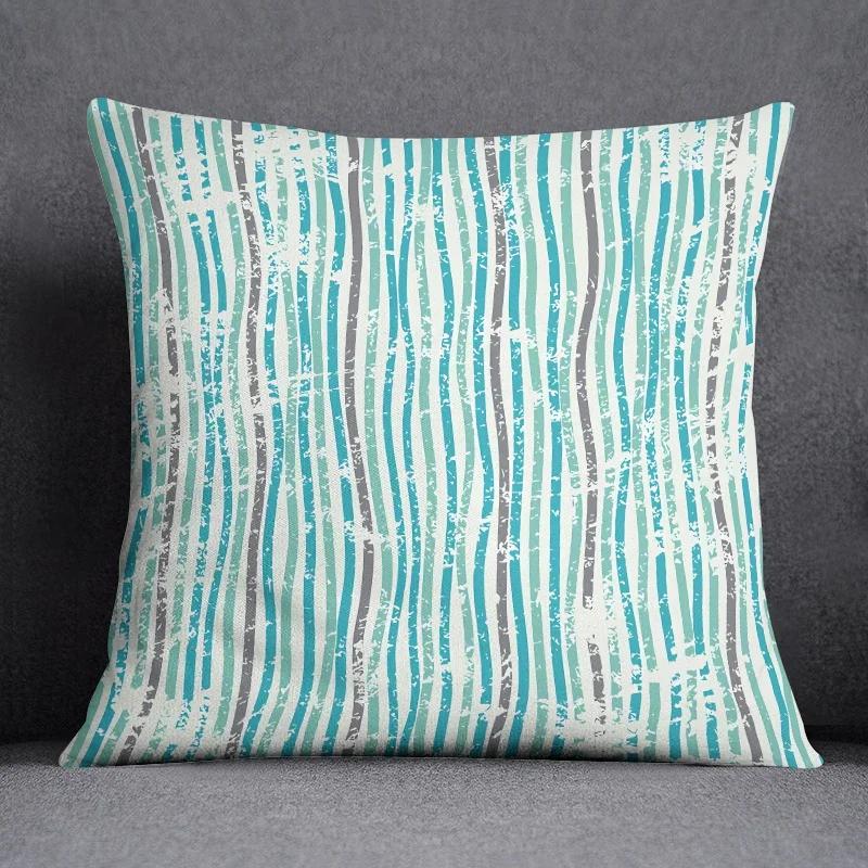 Blue Fresh Air Series Pillow Gift Home Office Decoration  Bedroom Sofa Car Cushion Cover case