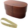 Osaka Choseido Magewappa Bento with Inner Container and with Free Lunch Band Box, 2-tier, 800cc, Lid, Beige, Included.