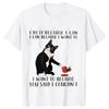 Black Cat I Was Told To Check My Cattitude T Shirt for Men Women Tops Funny T Shirt Short Sleeve Tees Summer Brand Tee Shirt