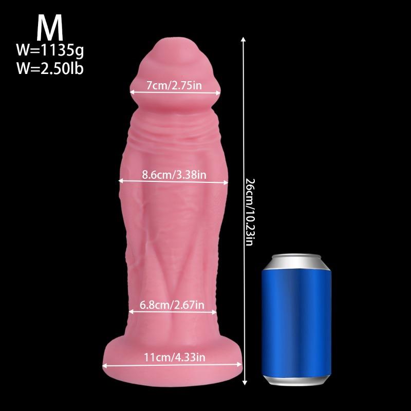 Large Muscle Texture Realistic Dildo - Eggless Design for Female Masturbation & Male Anal Play