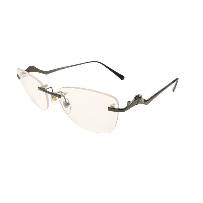 

RSINC Импортные Мужские Безободковые Металлические Очки Металл Серый Пистолет Кошачий Глаз 81339133 Корзина-11 JL166604552128