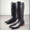 Autumn New High Quality Mens Long Boots British High-end Men Boots Designer Shoes Men Motorcycle Boots Knight Soft Leather Botas