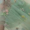 Chic Embroidery Lace Small Flower Butterfly Fabric Mesh Tulle Gauze Fabric DIY Wedding Dress Princess Tutu Skirt Crafts