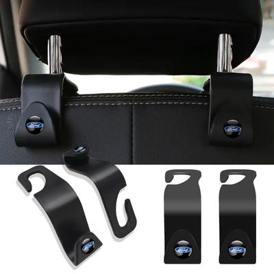 2/4Pcs For Focus Shelby Kuga Mondeo Fiesta Mustang Mondeo Edge Escape ST Auto Seat Back Hooks ABS Multi-functional Hanger