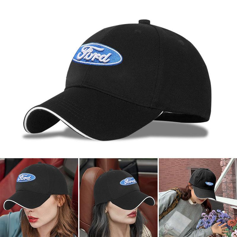 Șapcă de Baseball cu Logo Auto, Sporturi în Aer Liber, Pălărie de Soare, Cadou, Accesorii Auto Pentru Ford Focus Mondeo MK1 MK2 MK4 MK3 Fiesta ST Line Kugo Transit Escape Fusion