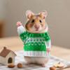 Soft Small Pets Sweater Warm Knitted Sweater Party Supplies Hamster Sweater  Christmas Decoration