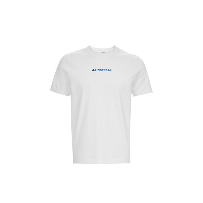 J.LINDEBERG Men's Golf Logo Print Cool-Touch T-Shirt