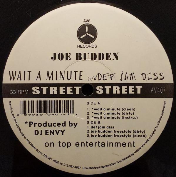 

12inch Record JOE BUDDEN - Wait A Minute AV407 AV8 Records 2004 US Rap & Hip-Hop/R&B Used