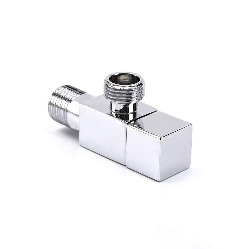 Angle Valve Water Stop Brass Square Handle Quick Open Bathroom Angle Valve