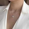 Серебряное колье с фианитами, вес изделия 3,32 гр (2159957)