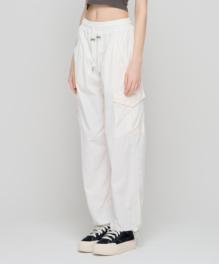 CARGOBROS FOR WOMAN Parachute Cargo String Pants (Ivory)
