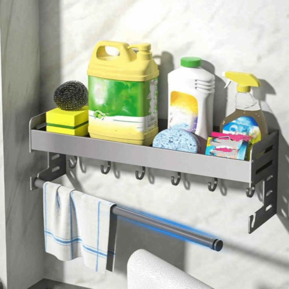 Space Saving Kitchen Storage Rack 30/40CM Seasoning Bottle Storage Bathroom Rack Spice Storage