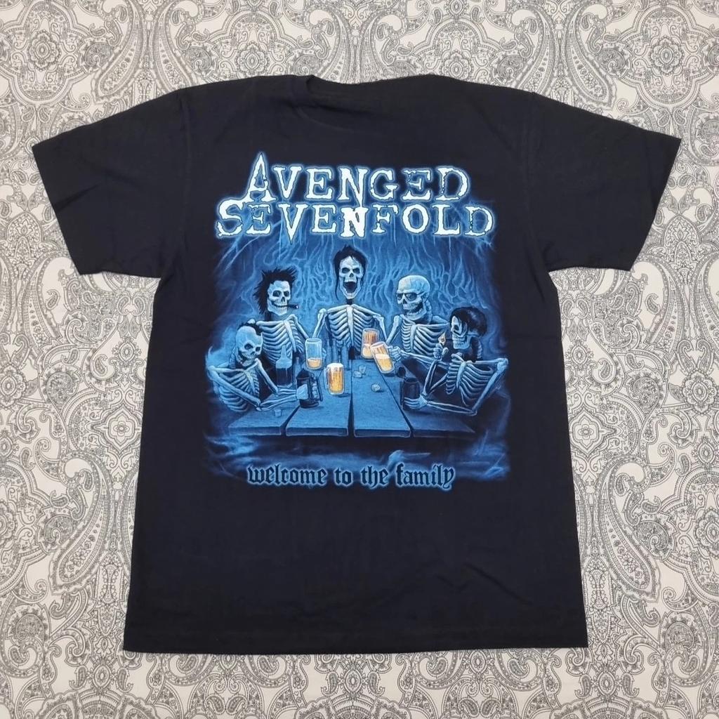 Avenged Sevenfold T-Shirt Größe L Welcome To The Family Grafikdruck Neu High-End Luxus Ist für Männer und Frauen Top Y2k