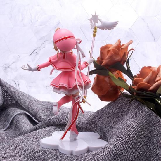 Cardcaptor Sakura Anime Figures Vivid Expression Indeformable Anime Accessory Cake Doll Decoration Anime Taito Cardcaptor Sakura for Anime Lover