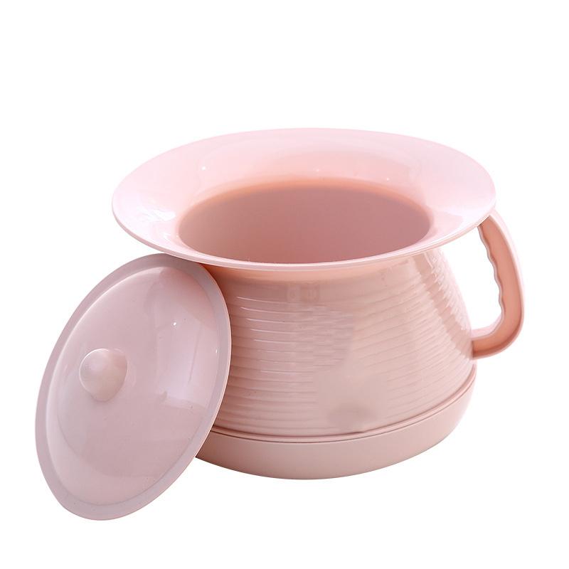 Thickened Hand-Held Lid Potty Children's Plastic Toilet Chair Sanitary Spittoon Portable Removable Toilet Baby Night Pot