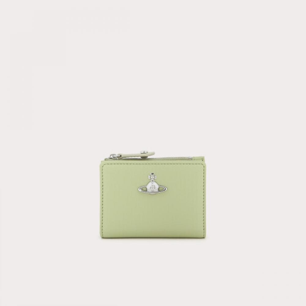 

Vivienne Westwood Slim Flap Card Wallet Smooth Light green/FREE