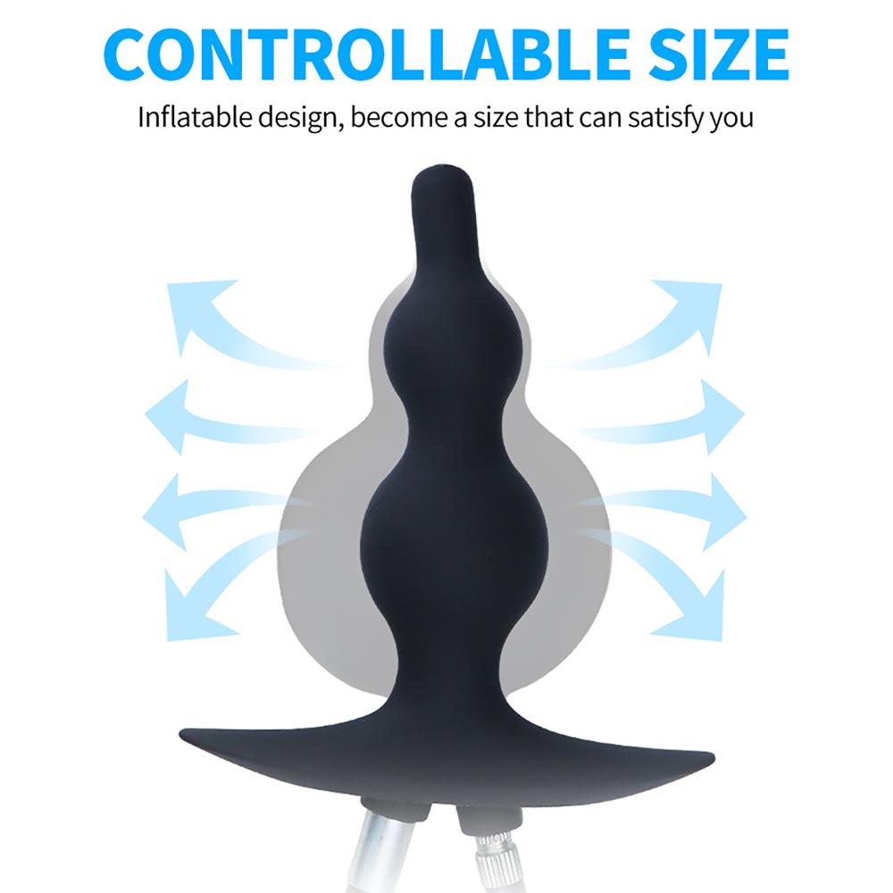 Anal Expander Water Spray Inflatable Anal Plug Anal Enema Cleaner Rear Court Pull Bead Anal Plug Adult Game Alternative Sex