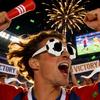 Football Party Glasses Decorative Lightweight Glasses Funny Eye-Catching Styling Party Supplies for Soccer Game