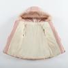 Mittellange warme Baumwolljacke für Mädchen, verdickte Daunenjacke für Mädchen