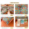 Floral Printed Thickened Warm Winter Quilt Fluffy Soft Weighted Blanket for Sleeping Double Bed Skin-Friendly Quilted Comforter