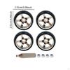 4 Aluminum Alloy Rims, 25mm High-performance Replacement Tires, Tires for K969 And K979 in 1:28