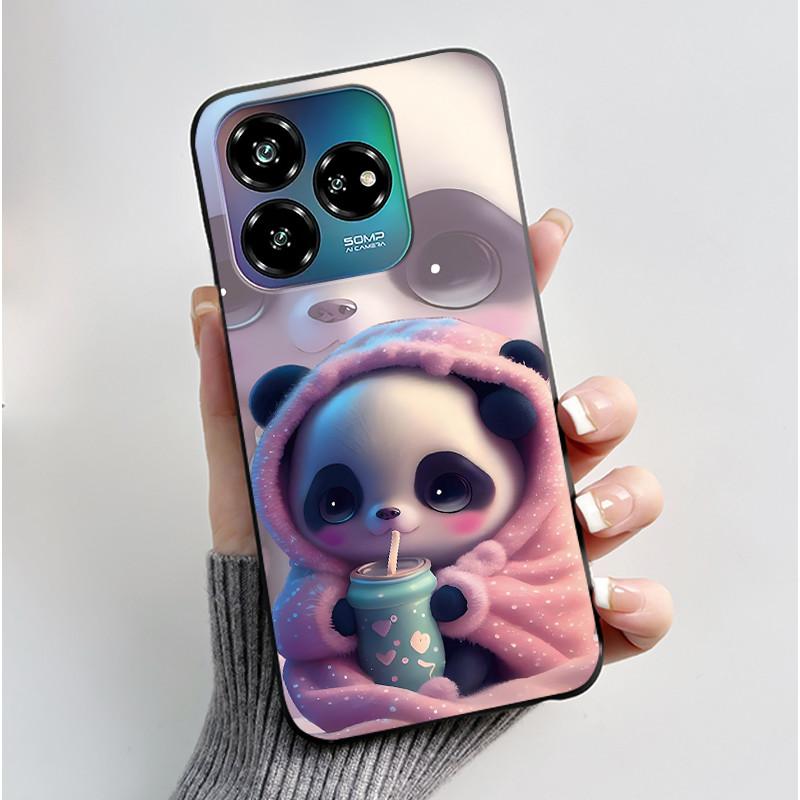 For ZTE Axon 60 Lite / Blade V60 Vita / Nubia V60 Design Case Cute Love Heart Rabbit Casing Black Soft Silicone Protective Cover
