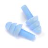 1 Pair Reusable Silicone Ear Plugs Waterproof Noise Reducing and Sound Blocking Earplug with Box