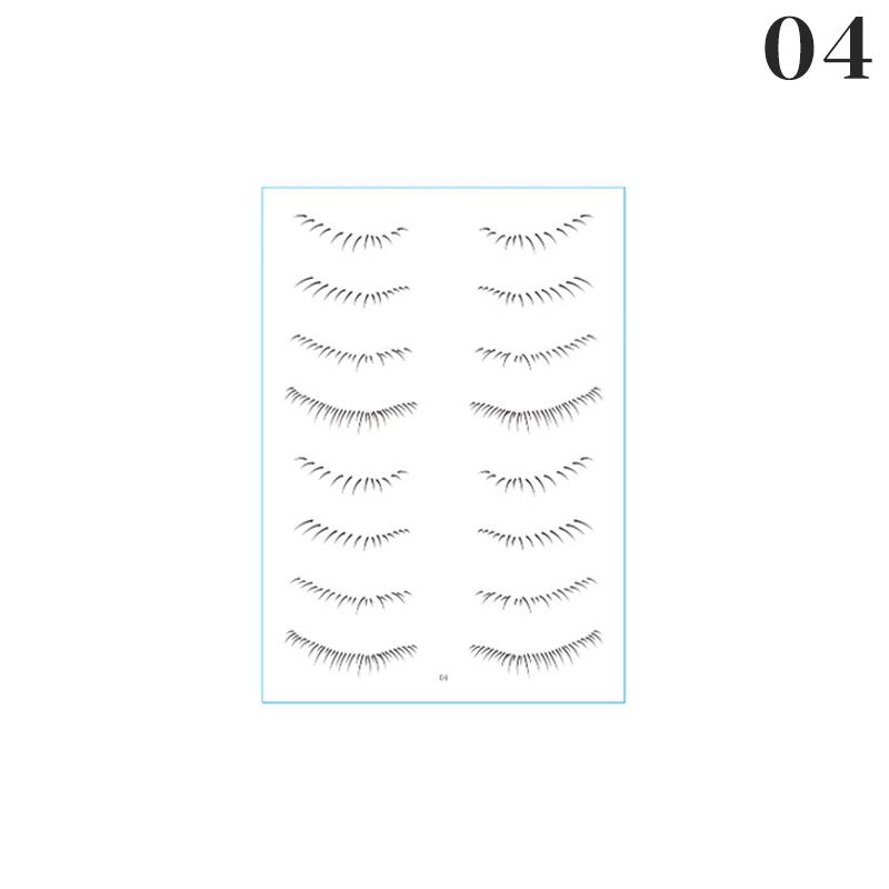 2023 Lower False Eyelash Tattoo Stickers Ladies Eyelash Stickers Girls Eye Stickers Makeup Tools