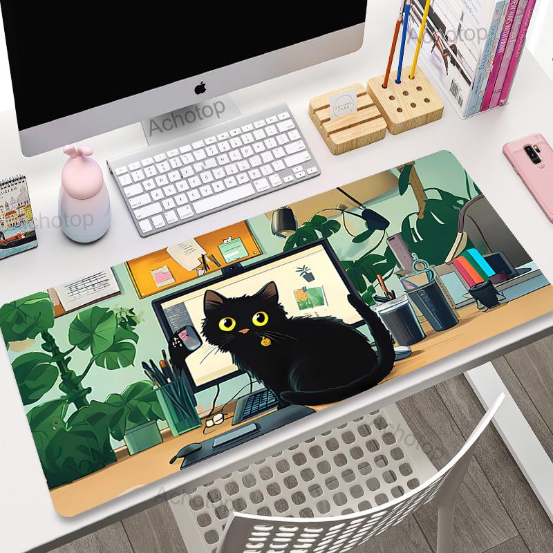 Pink Kawaii Mouse Pad XXL Purple Laptops Gaming Desk Pad Flower Mousepad Anime Office Carpet Gamer Keyboard Computer Desk Mats