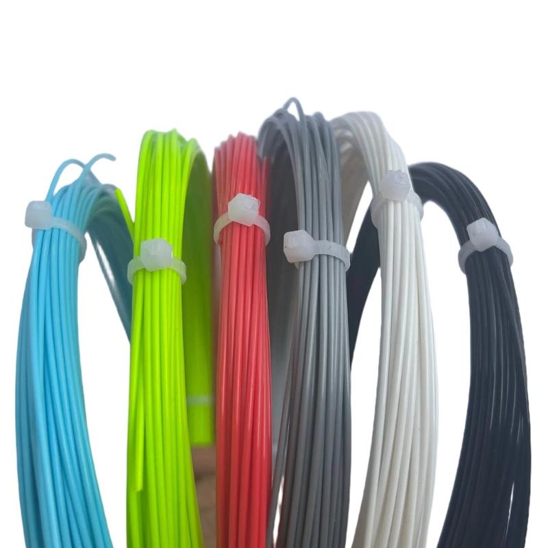 Polyester Tennis Trainning Sport Racket Bat String 1.25mm High Elastic Tennis Racket String for Daily Training