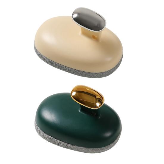 Bath Brush Ergonomic Handle Replaceable Brush Cover Deep Skin Cleansing Shower Brush Skin Surface Dirt Remover